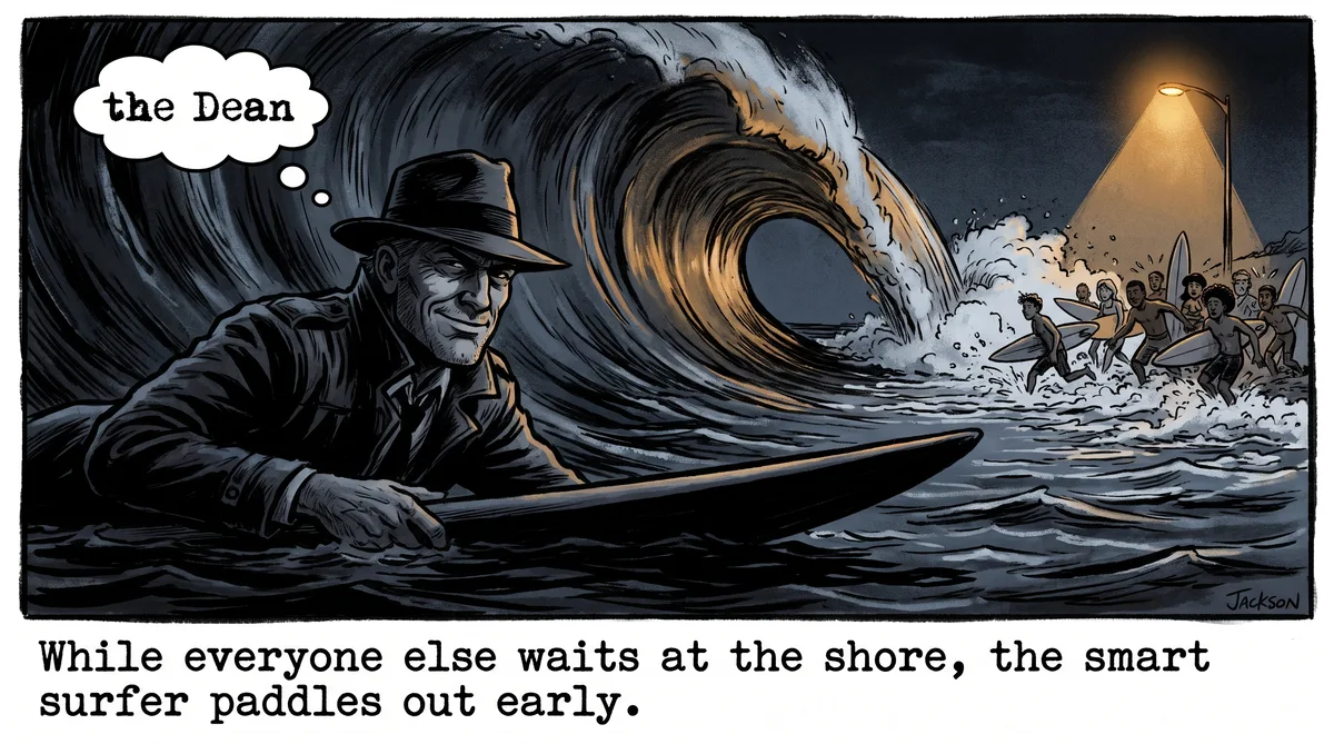 Getting in front of a wave