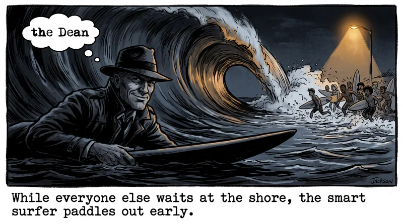 Getting in front of a wave