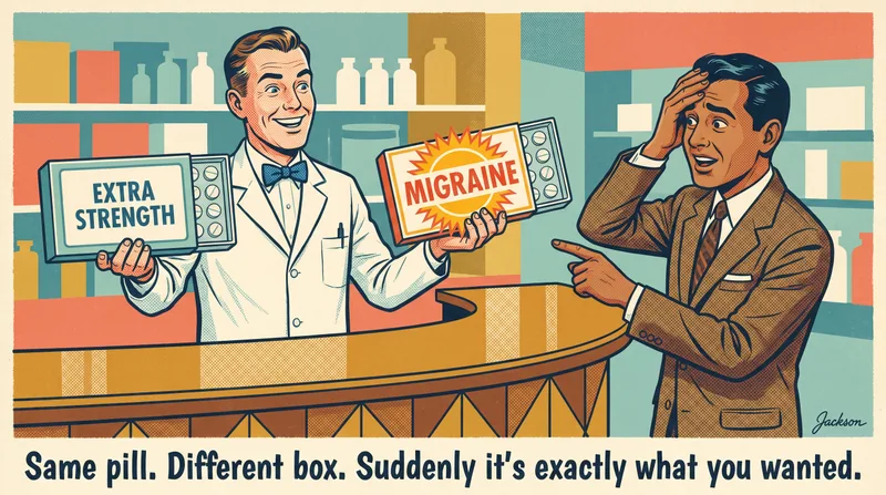 The same pill in a different box