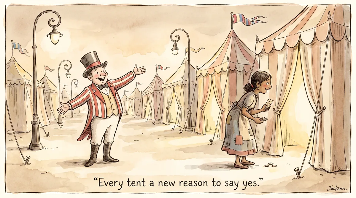 There’s always another tent
