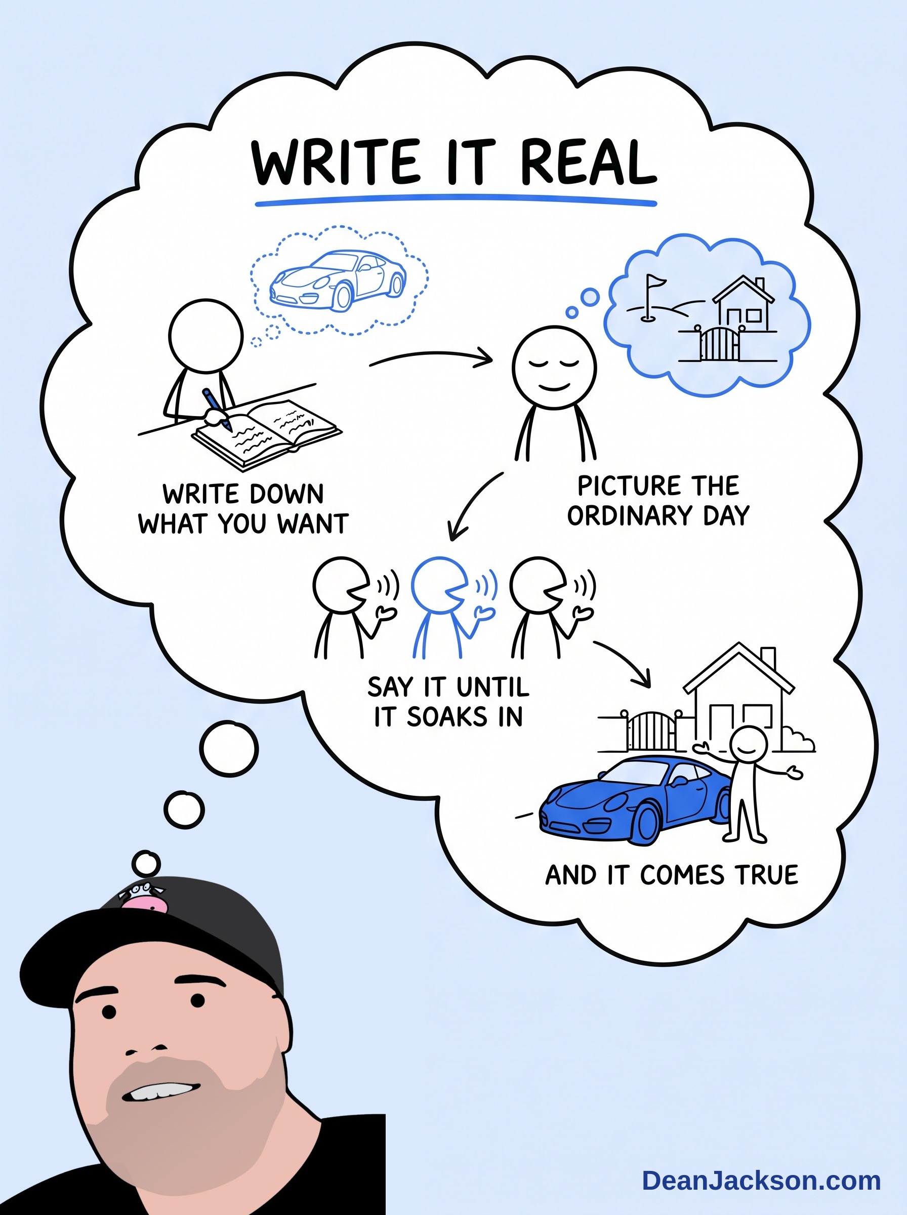 Episode 102 at a glance: If We’re Living in a Simulation… This Is the Playbook. Key ideas illustrated as stick figures